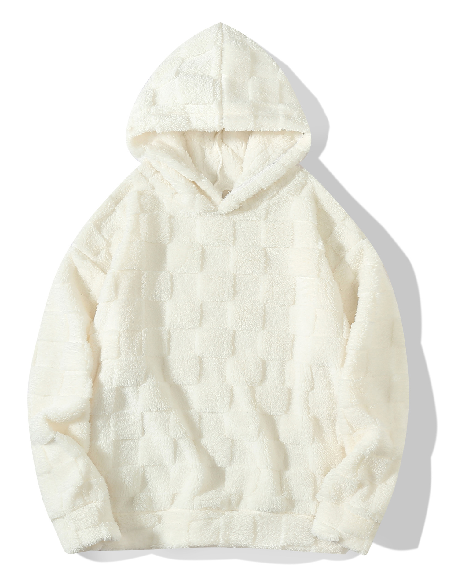 Men's Plaid Loose-fit Hooded Sweatshirt photo 2
