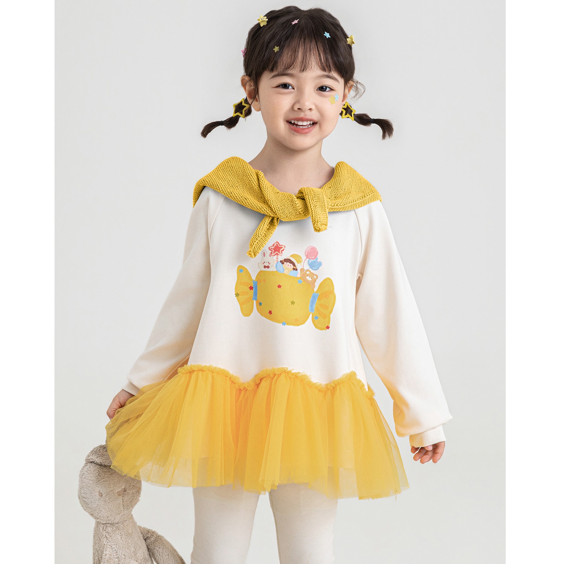 Sweet Girl Layered Tulle Sweatshirt photo 3