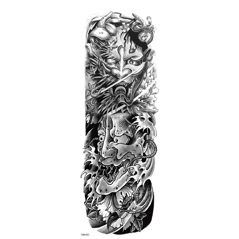 Waterproof Water Transfer Printing Tattoo Full Arm Tattoo Sticker photo 2