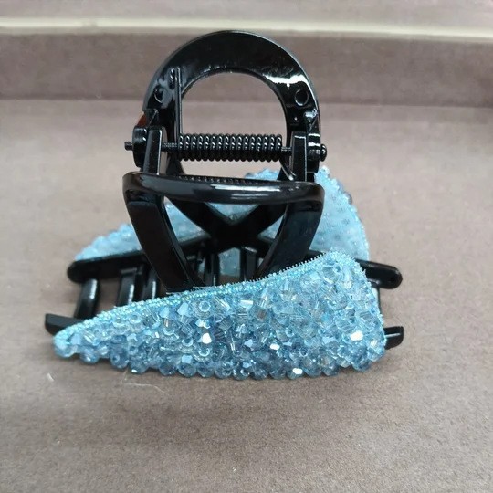 Korean-style Triangular Full-diamond Hair Clip For Women photo 4