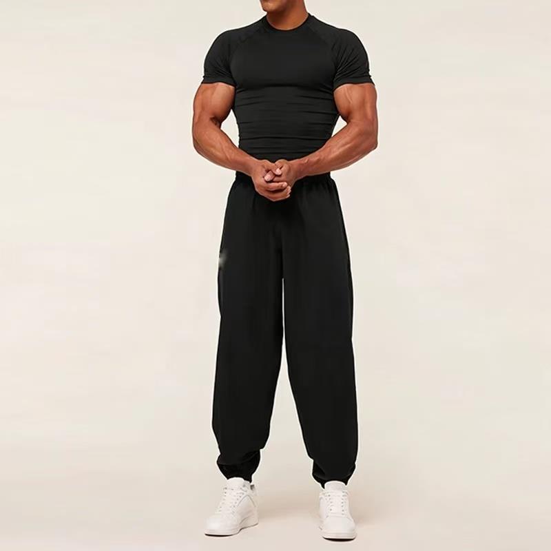Men's Short-sleeve Quick-drying Breathable Fitness Compression Shirt photo 2
