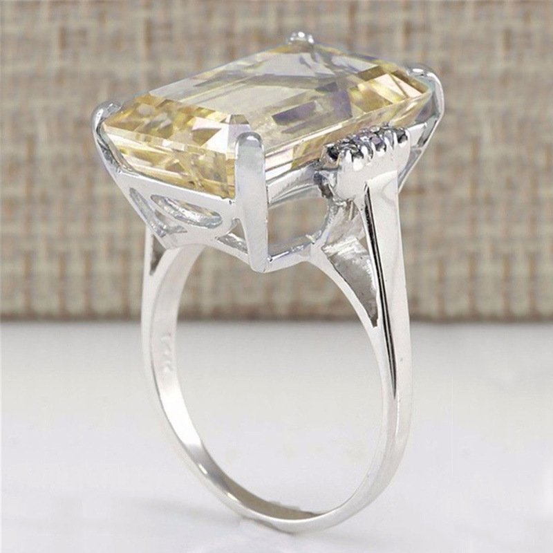 Stylish And Exquisite Citrine Engagement Ring For Women photo 5
