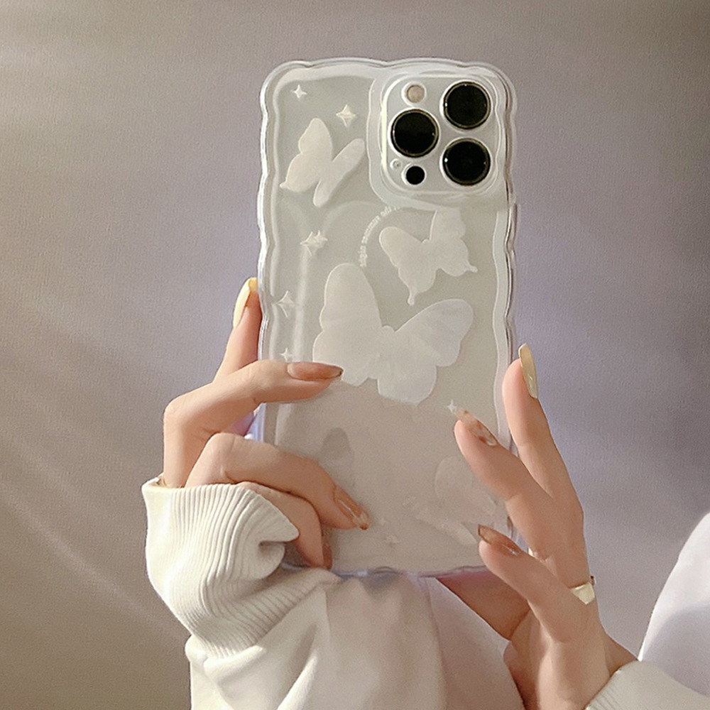 Simple Butterfly Modern Transparent Women's Phone Case photo 4