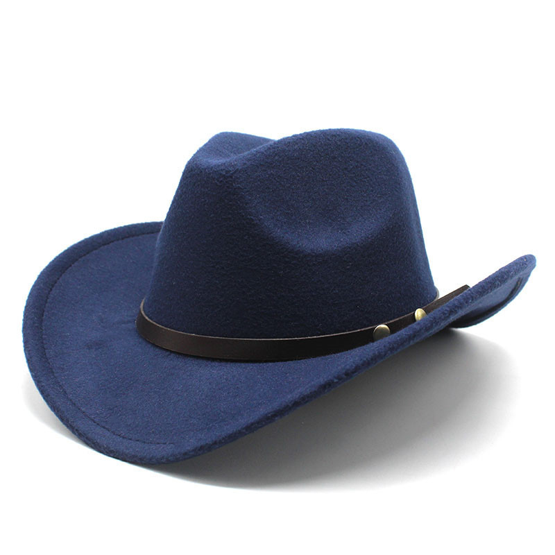 Mens And Womens Equestrian Cap With Rolled Brim Jazz-style Denim Hat photo 7