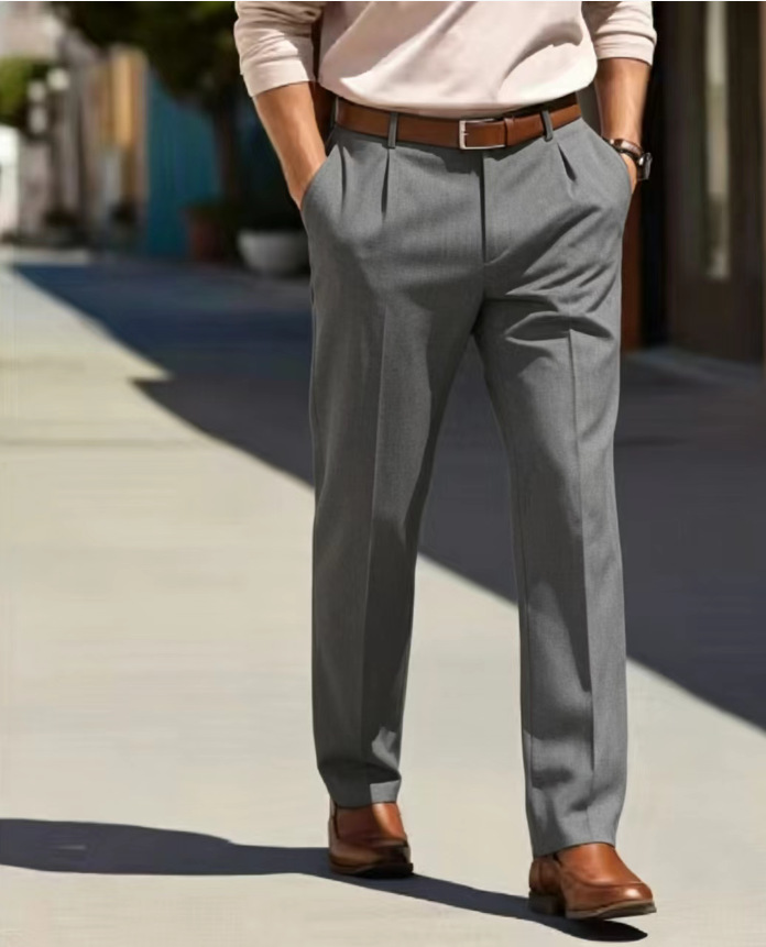Men's Loose-fit Casual Tailored Trousers photo 5