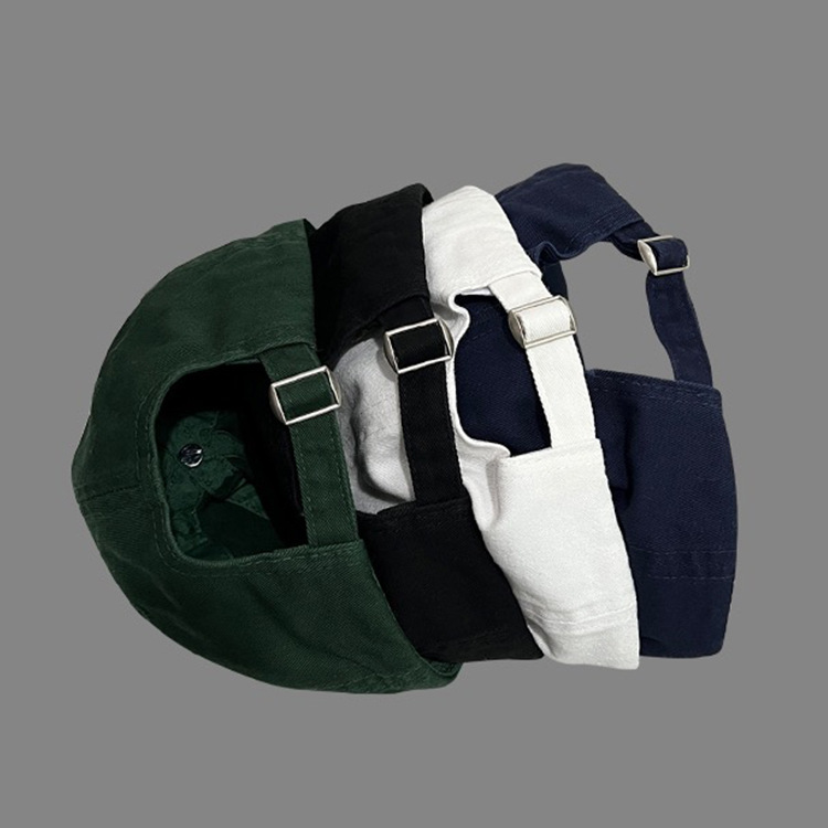 Korean Niche Letter Embroidery Simple Solid-color Vintage Street-style Baseball Cap photo 7