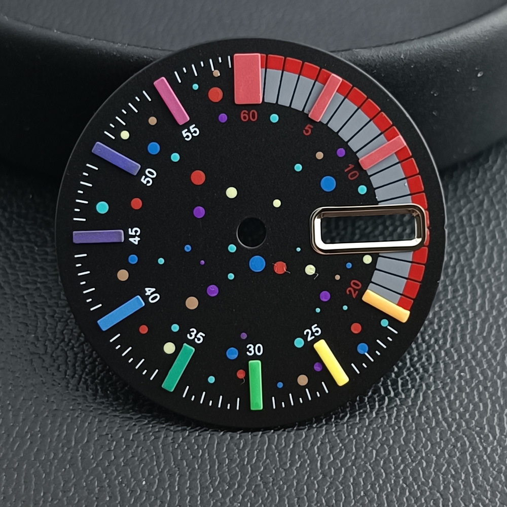 Rainbow Dial Mechanical Movement Watch Dial Replacement Part photo 5