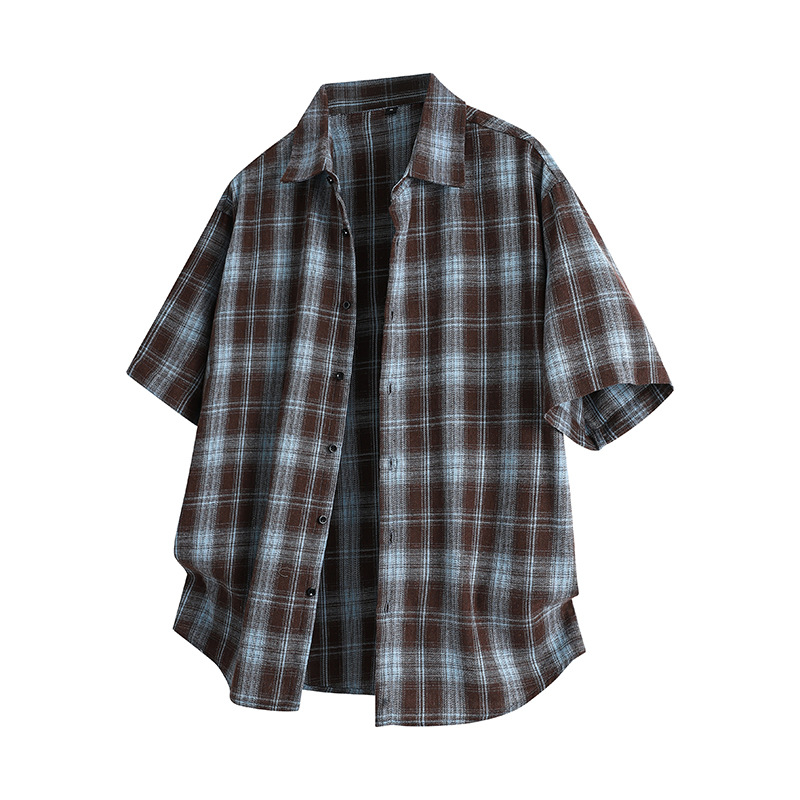 Men's Short-sleeved Plaid Shirt photo 5