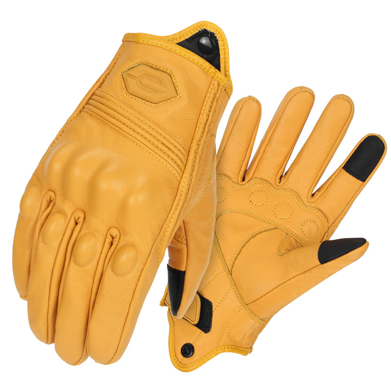 Motorcycle And Bicycle Outdoor Cycling Retro Artificial Leather Gloves photo 3