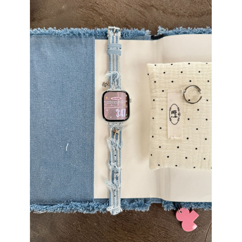 Slim Tassel Denim Watch Strap photo 4
