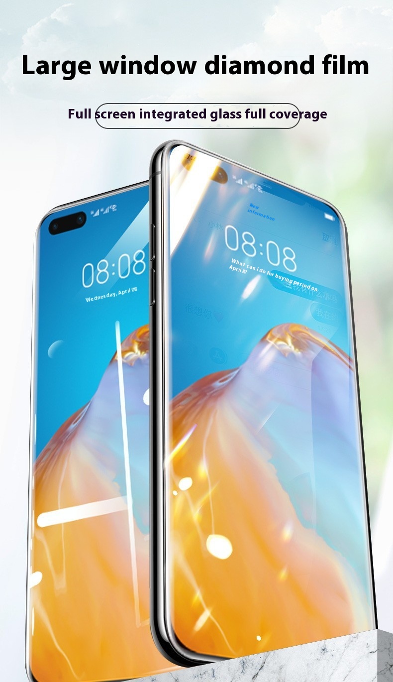 Mobile Phone Film Real Me Electroplating HD High Aluminum Full Screen photo 4
