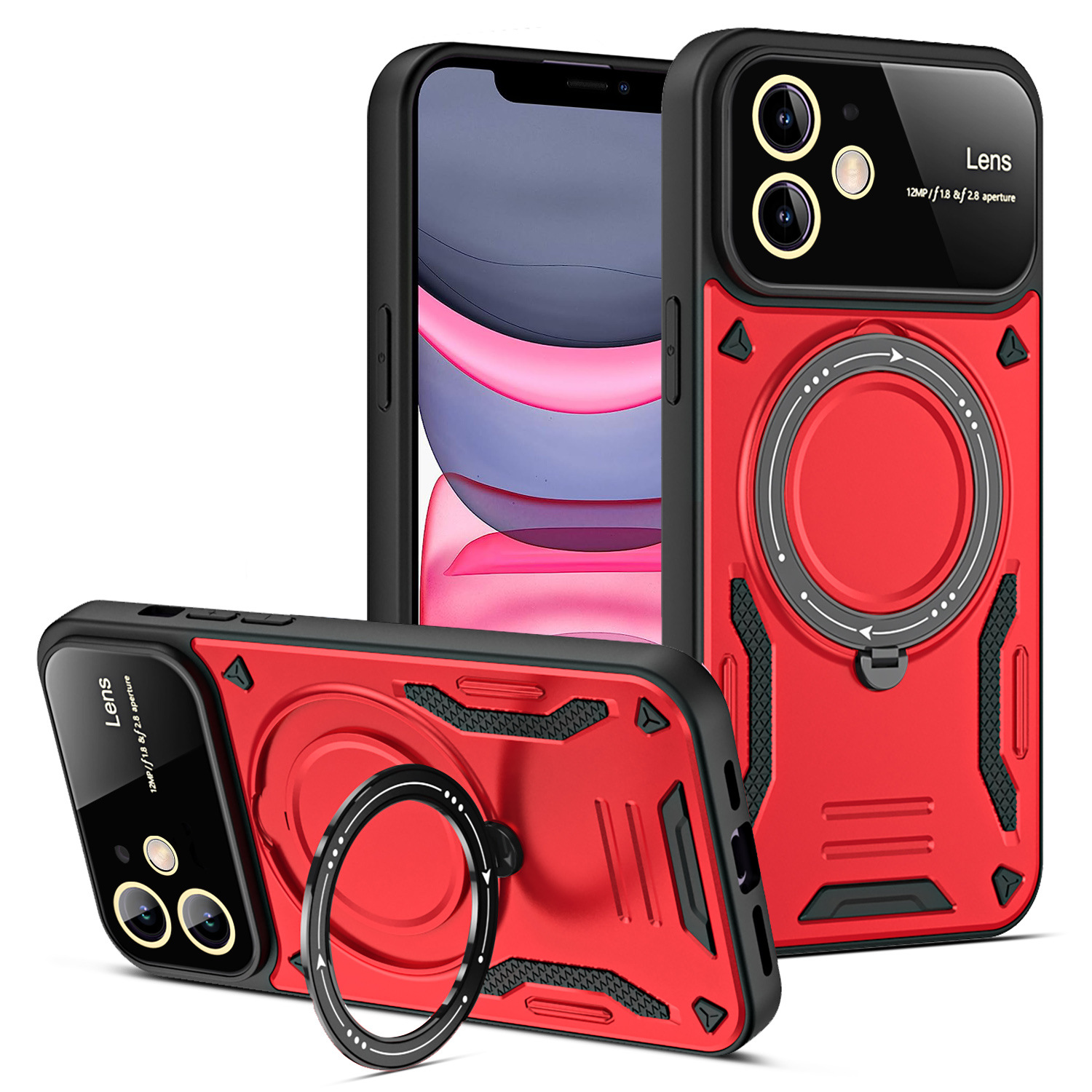 U-shield Large Window Magnetic Bracket Phone Case Advanced Sense Protective Cover photo 7
