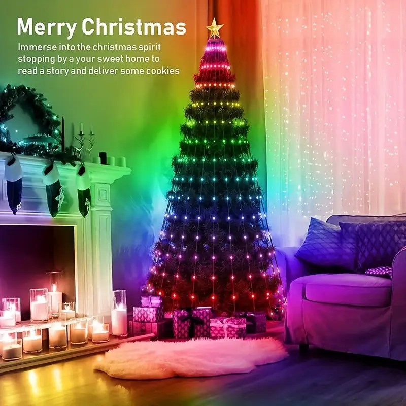 Colorful Christmas Atmosphere Lights photo 1