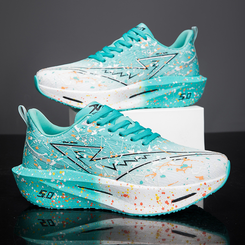 Iridescent Running Shoes Fashionable Mesh Sneakers For Jogging And Sports photo 1