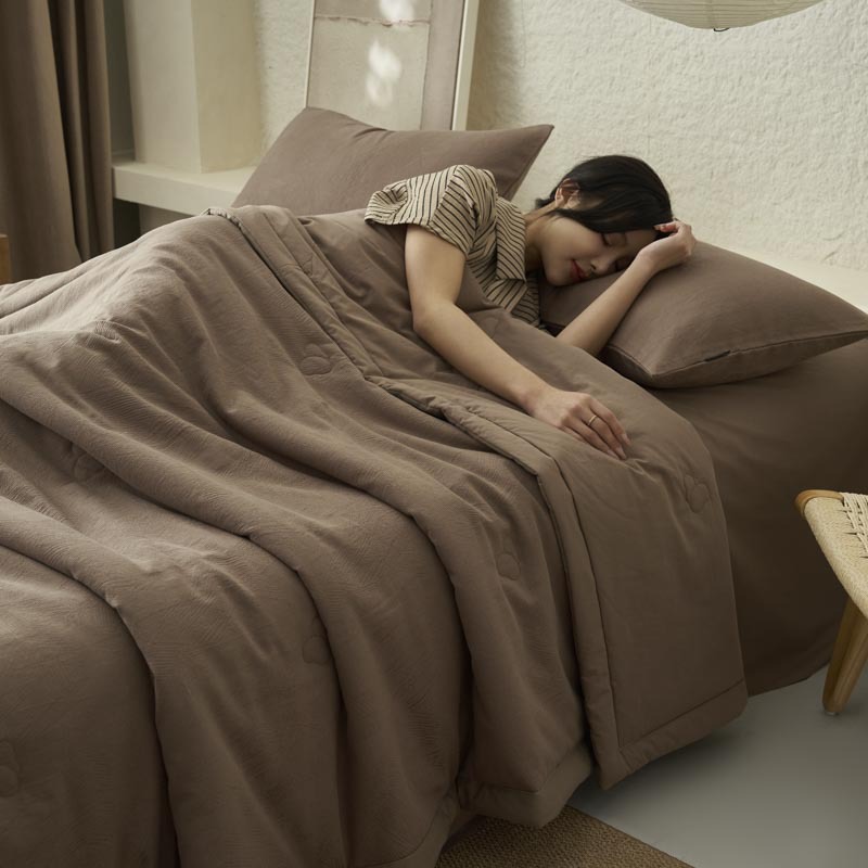 Washed Cotton Jacquard Summer Air-conditioning Quilt photo 5