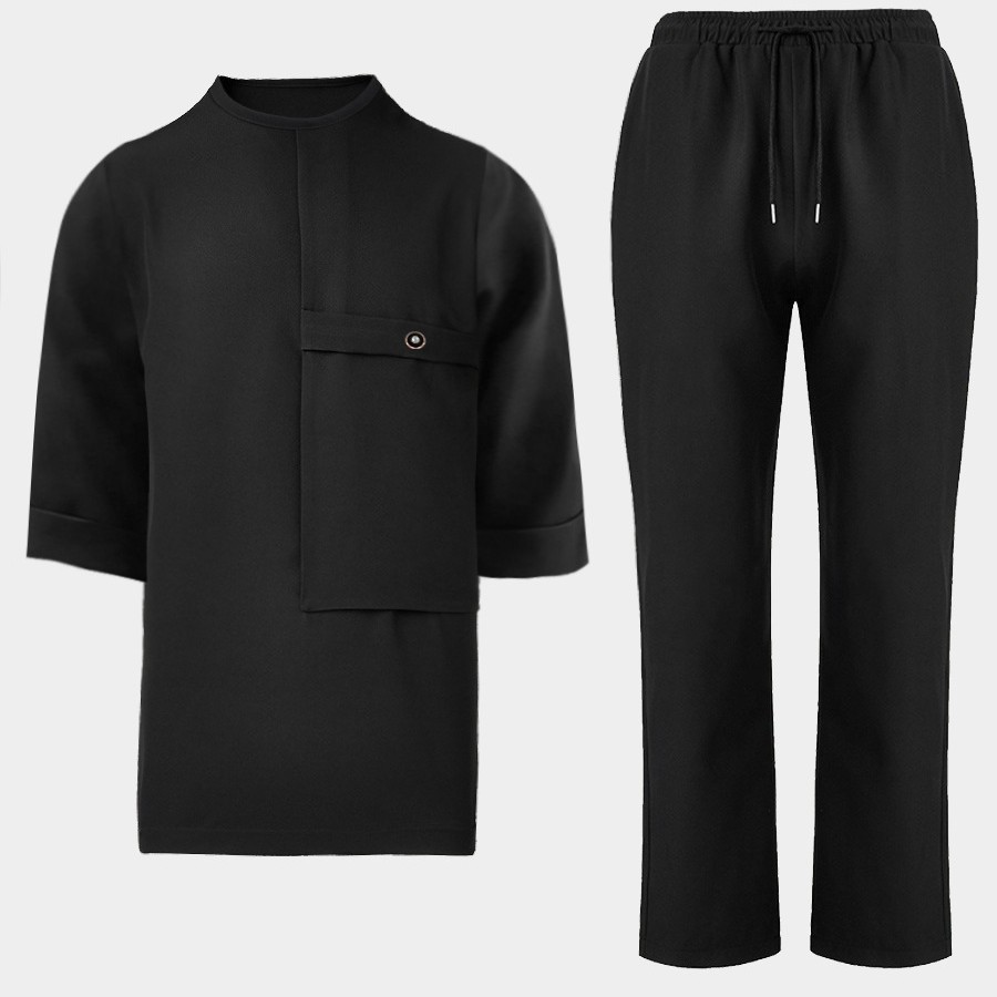 Men's Casual Top And Pants Set photo 3