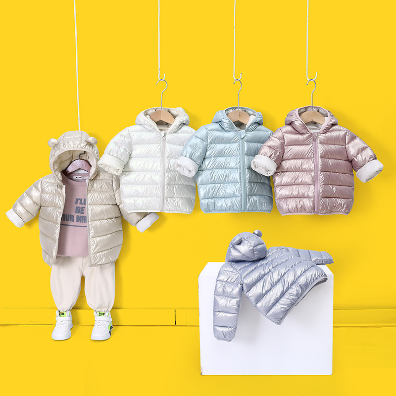 New Spring Autumn And Winter Solid-color Versatile Cotton Coat For Children photo 1