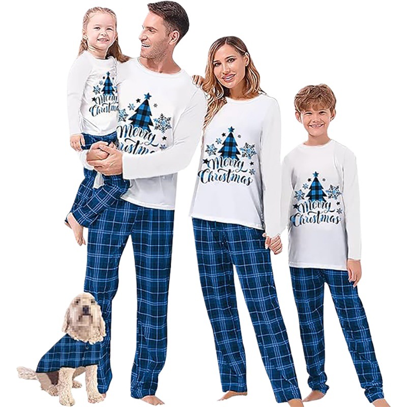 Christmas Cotton Pajama Set, Parent-child Matching Print photo 2