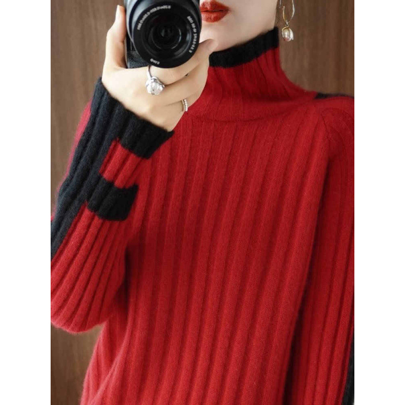 Women's Versatile Round-neck Solid-color Pullover Sweater photo 2
