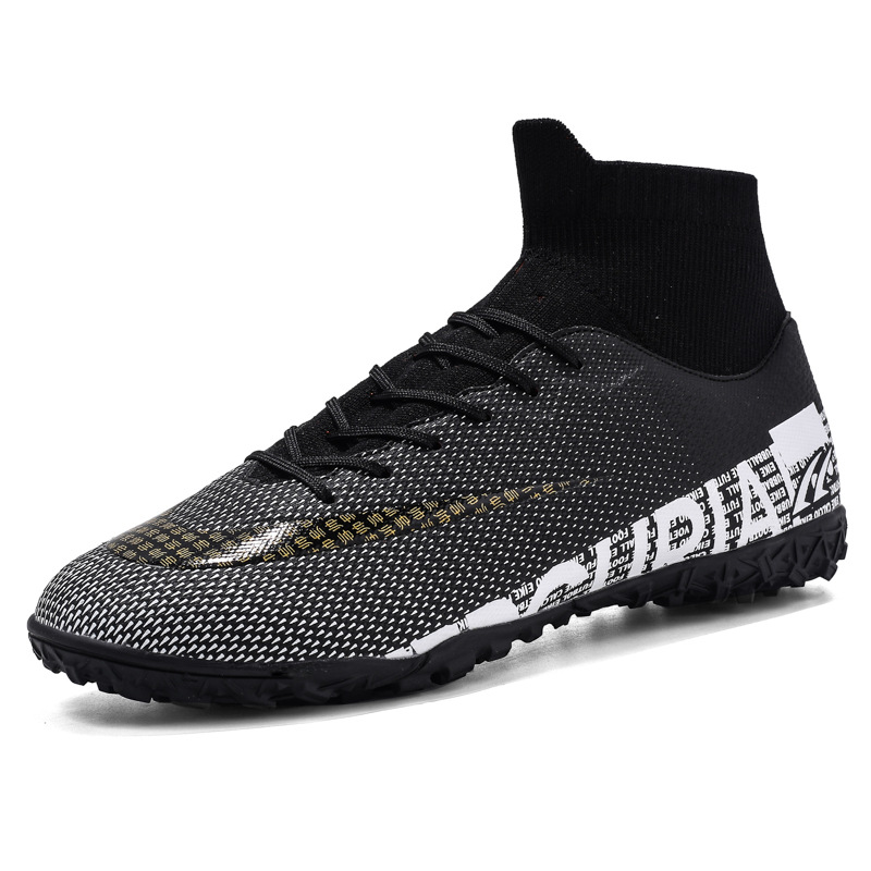High-Top Football Men And Women Broken Nail Short Studs AG Long Nail TF Sports Training Shoes photo 5
