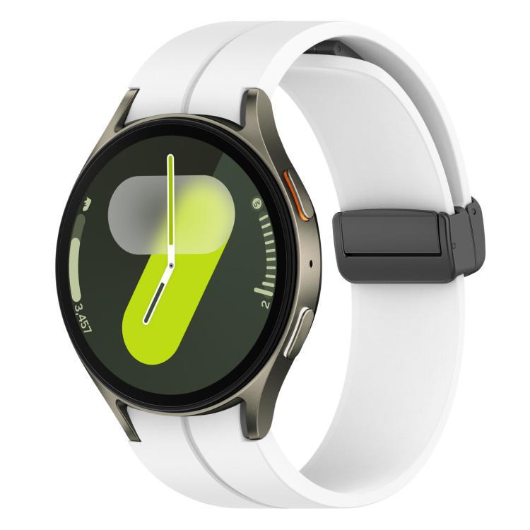 Folding Magnetic Black-clasp Silicone Watch Strap photo 6