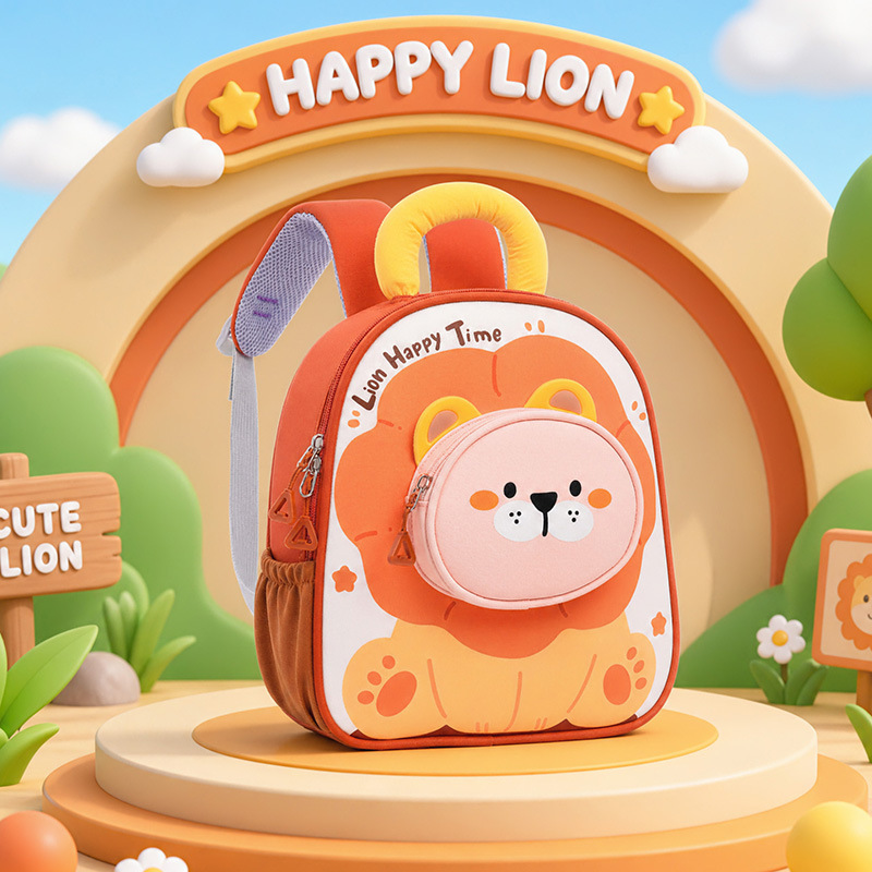 New Cartoon Childrens School Bag Lightweight And Cute For Girls photo 3