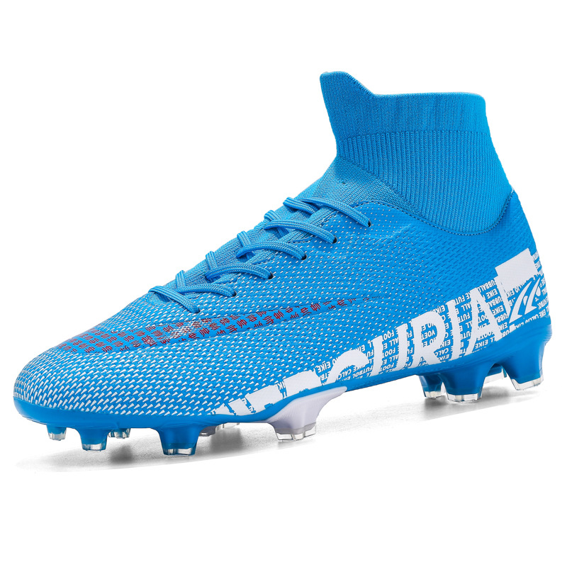 High-Top Football Men And Women Broken Nail Short Studs AG Long Nail TF Sports Training Shoes photo 6