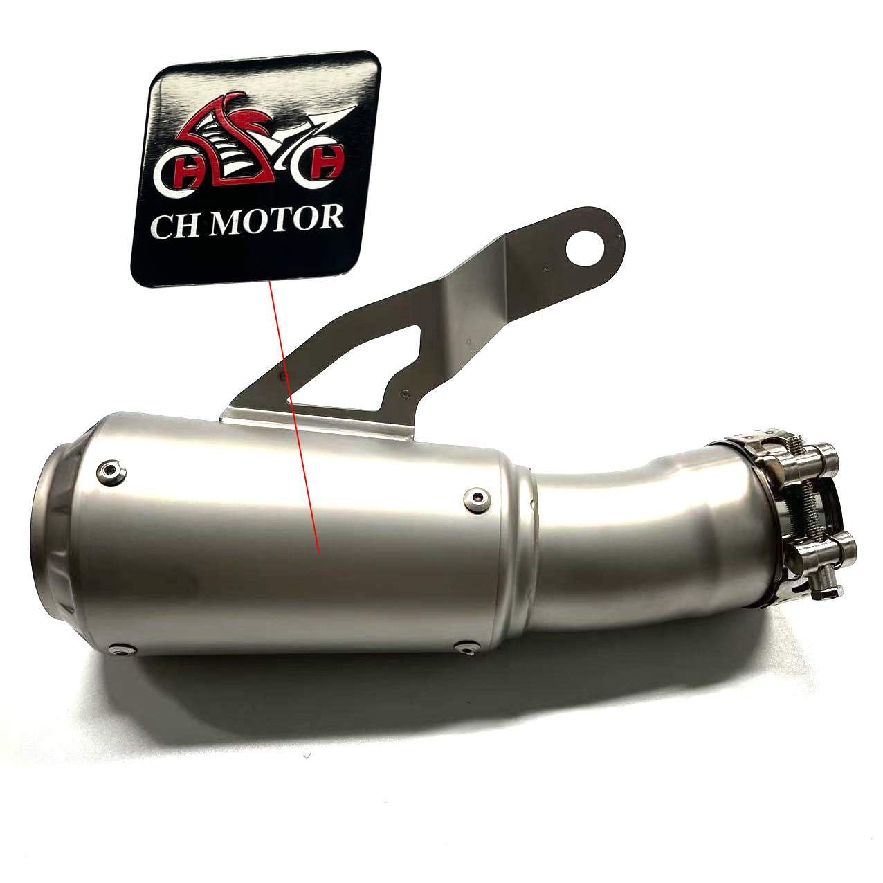Online-style Stainless Steel Rear Section Motorcycle Exhaust Pipe For Customization photo 3