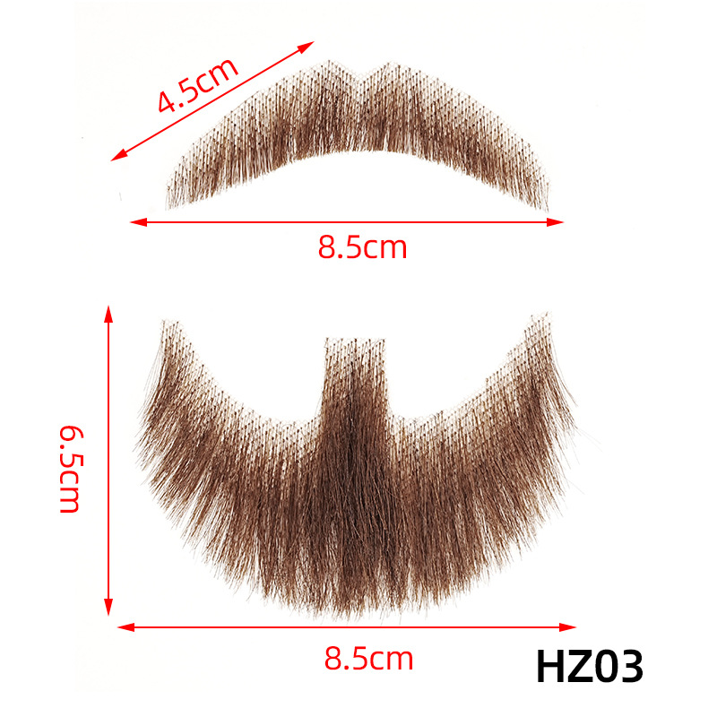 Invisible Seamless Film And TV Disguise Makeup Fake Beard photo 2