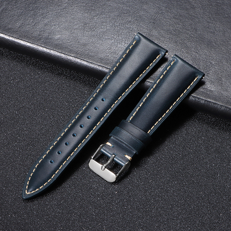 Vintage Oil-waxed Full-grain Leather Watch Strap photo 5