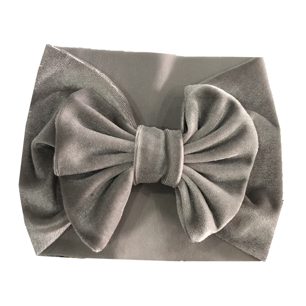 Childrens Multi-color Festive Velvet Headband With Stretchy Hair Accessory photo 7