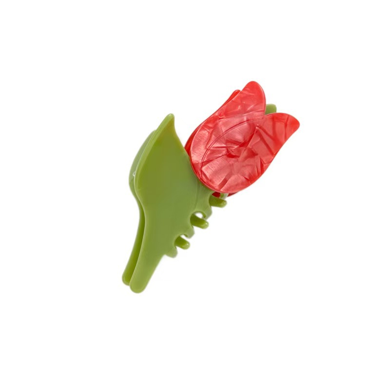 Women's Fashion Versatile Tulip Flower Style Hair Clip photo 2