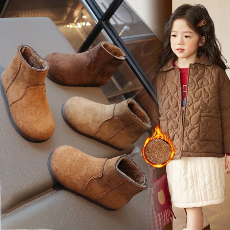 New Winter Versatile British-style Girls Ankle Boots photo 4