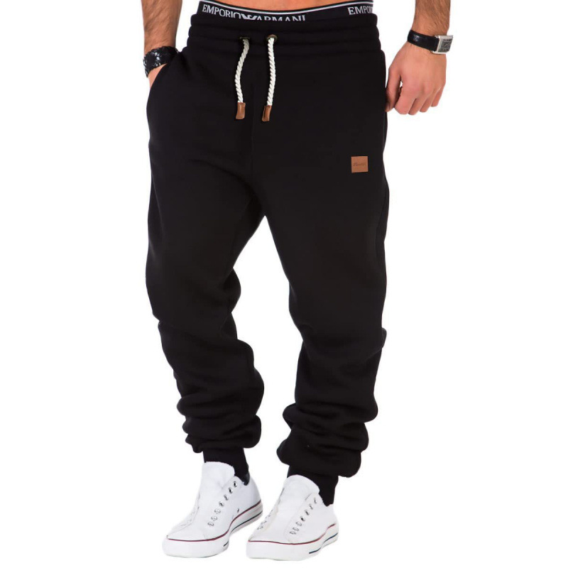 Mens AutumnWinter Patchwork Training Sweatpants photo 2