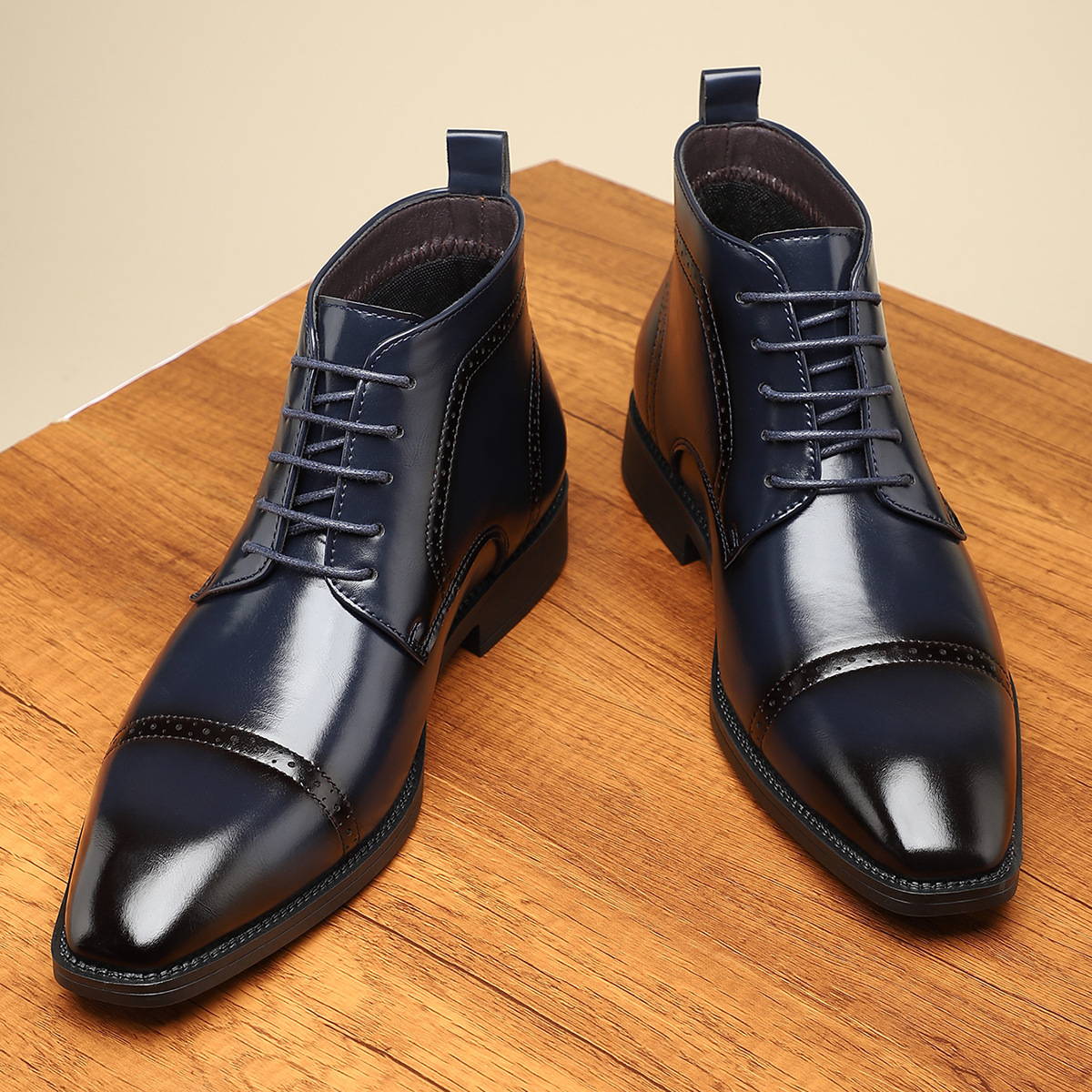 Men's Business Formal Leather Shoes Made From Full-grain Cowhide photo 3