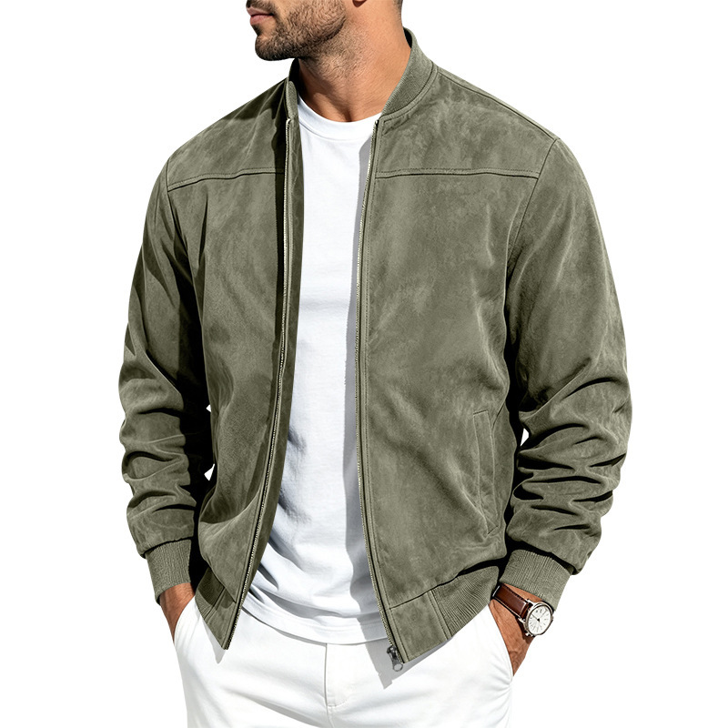 Suede Long-sleeve Zip-up Jacket photo 7