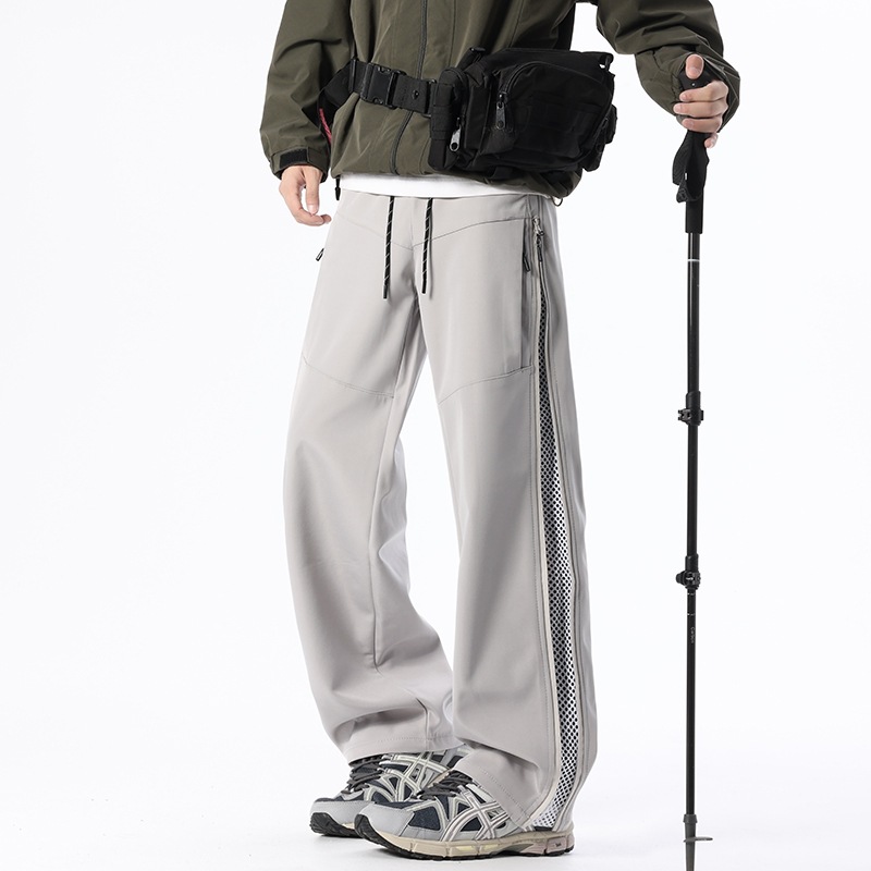 American-style Outdoor Straight-leg Softshell Shell Pants With A Zip Closure photo 6
