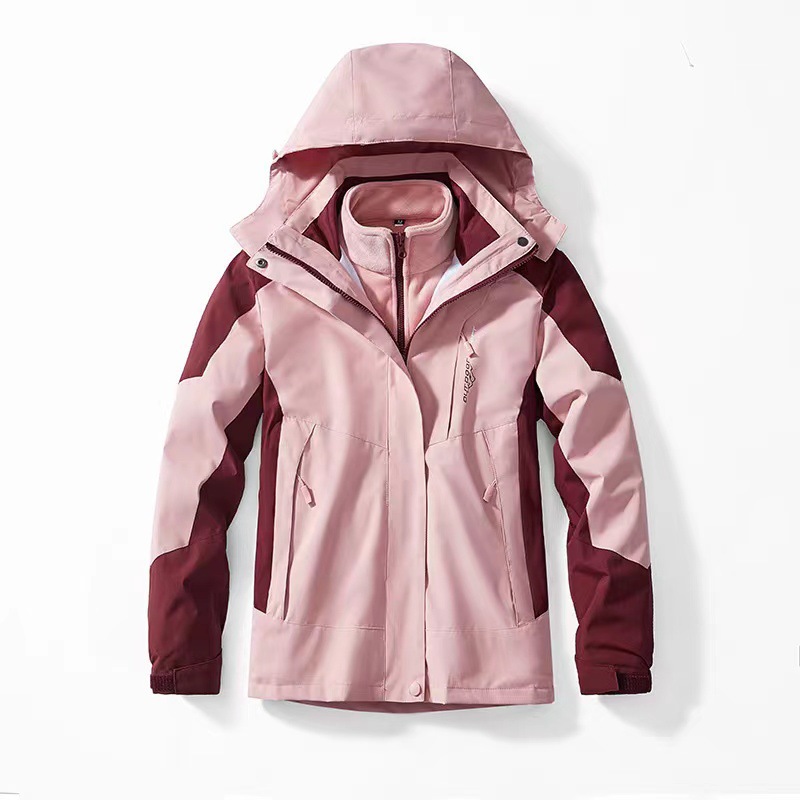 3-in-1 Mink-velvet Liner Two-piece Set Detachable Warm And Windproof Shell Jacket photo 8