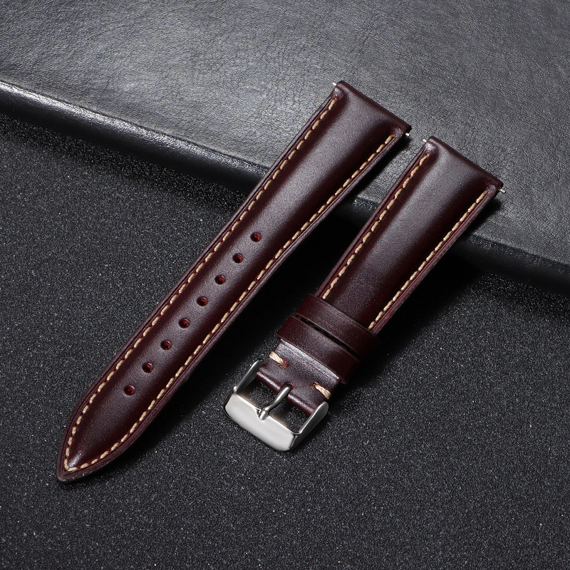Vintage Oil-waxed Full-grain Leather Watch Strap photo 8