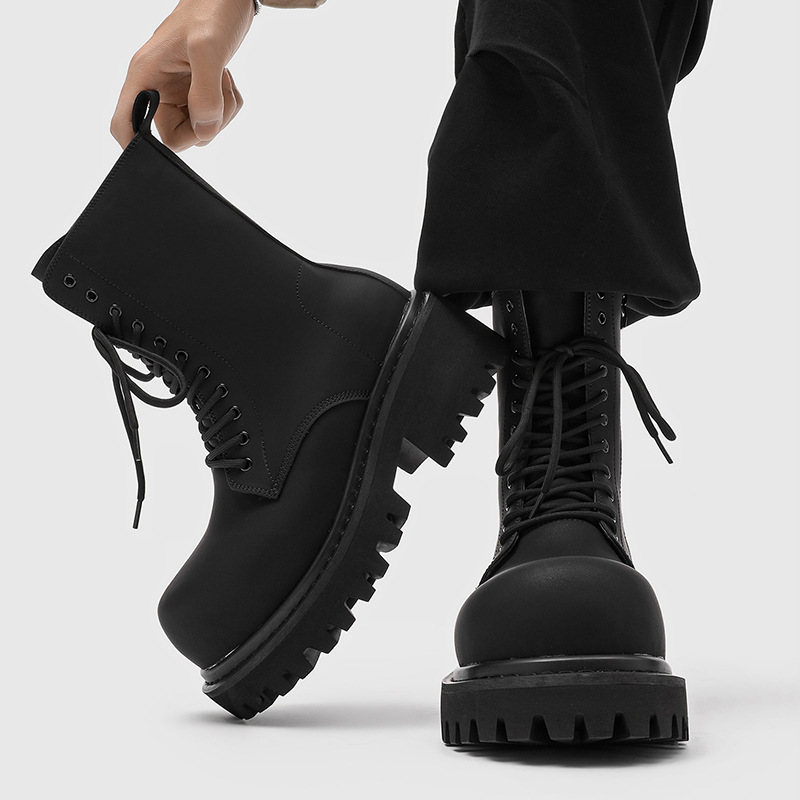 Fashionable Platform Height-increasing Niche-style Zip-up Boots photo 4