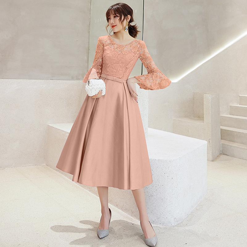 Elegant Midi-length Evening Gown For The Annual Gala photo 3