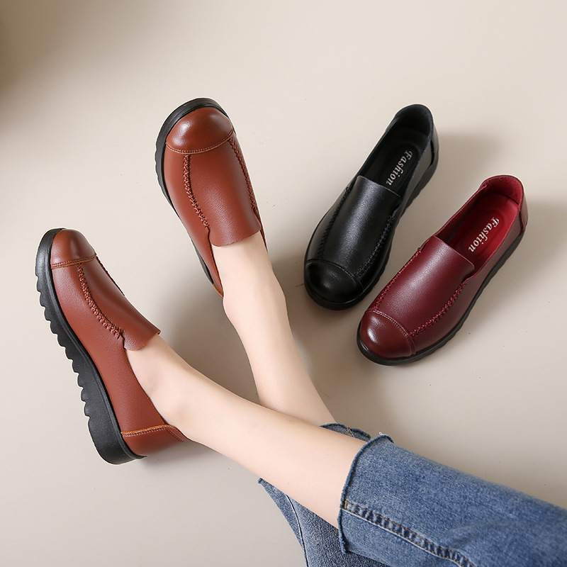 Summer New Arrival Moms Shoes Soft-soled And Comfortable Work Leather photo 5