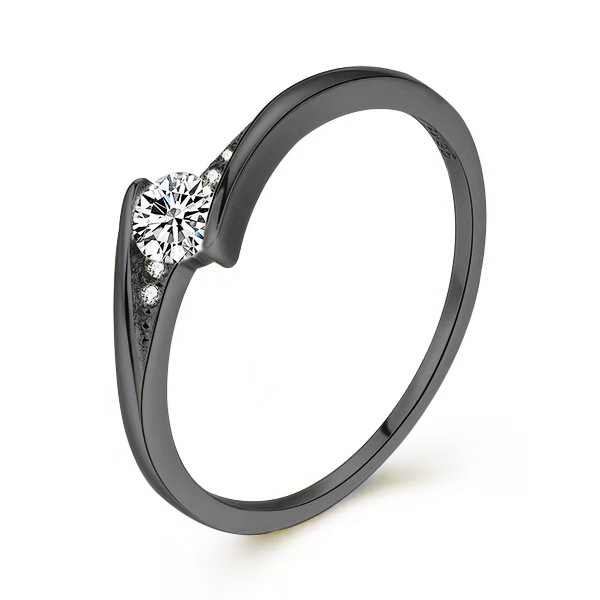Mens Gold Alloy Round Engagement Ring photo 5