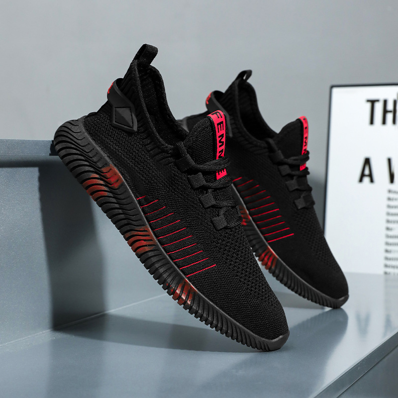 Men's Elastic, Flyknit, Breathable Mesh Casual Sneakers photo 6