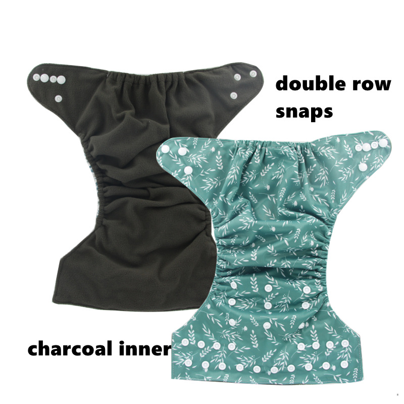 Floral Patterned Breathable Leak-proof Baby Diaper Covers Washable Baby Cloth Diapers photo 3
