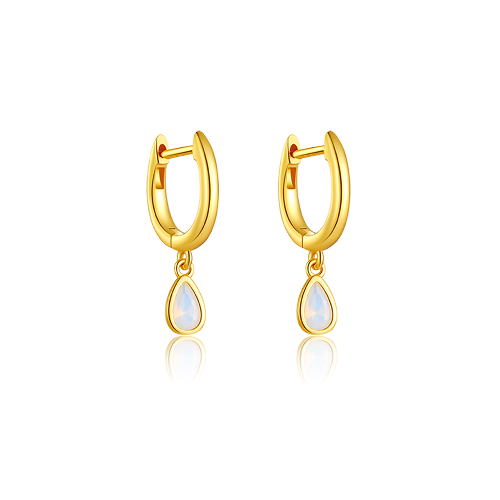 S925 Sterling Silver Earrings Colorful Pear-shaped Long Graceful And Fashionable Zircon Jewelry Earrings photo 6