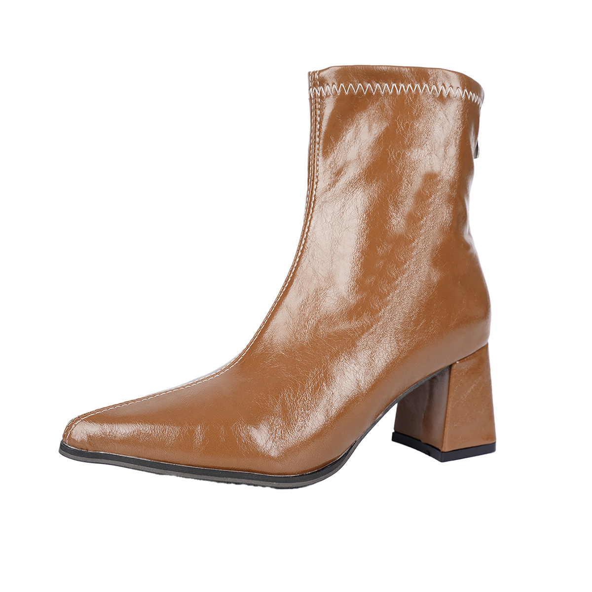 Western-style Pointed-toe Ankle Boots For Women photo 7