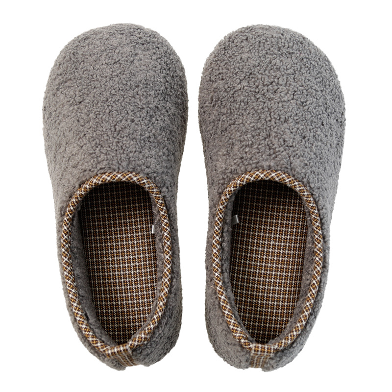 Japanese-style Plain-colored Winter Indoor Slippers photo 7