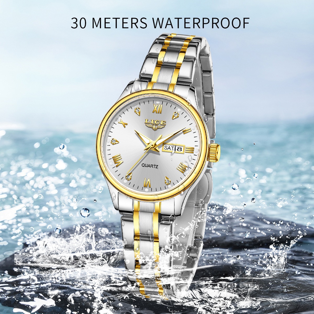 Waterproof Luminous Multi-function Calendar Quartz Watch photo 1