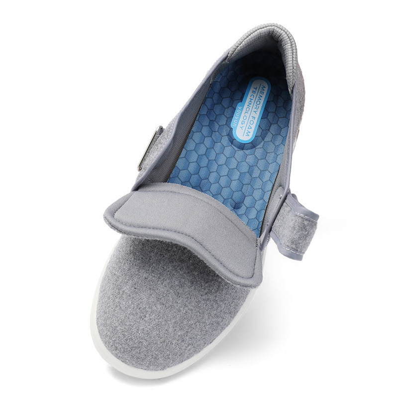 Velcro-closure Mid- To Late-adult Soft-soled Lightweight Non-slip Sneakers photo 4